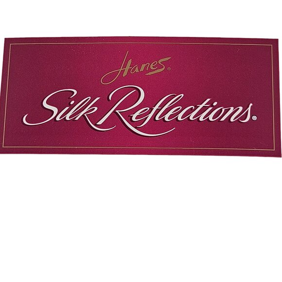 Hanes Silk Reflections Silky Sheer Pantyhose 717 718 Navy Size CD Vintage - Picture 5 of 9